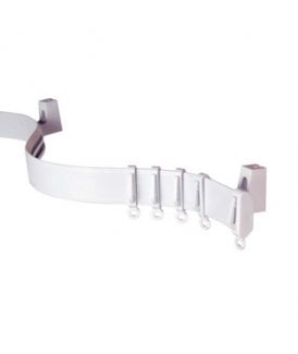 White Straight PVC Curtain Track