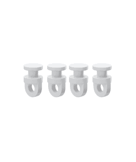 White Styleline Curtain Track Gliders