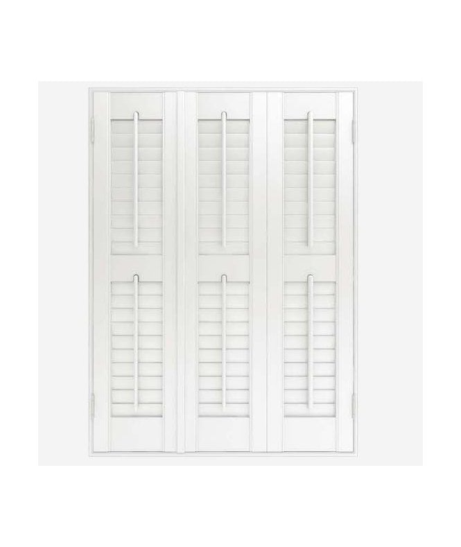 New Edge Blinds Wood Impressions Silk White Shutter