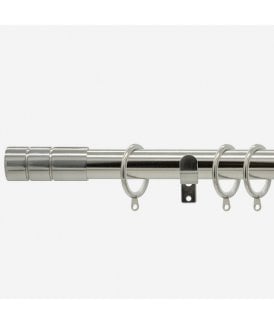 Stainless Steel 28mm Barrel Fixed Length Metal Curtain Pole