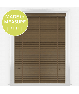 Pure Wood Dark Oak Venetian Blinds With Tapes