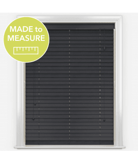 Pure Wood Phantom Grey Venetian Blinds With Strings