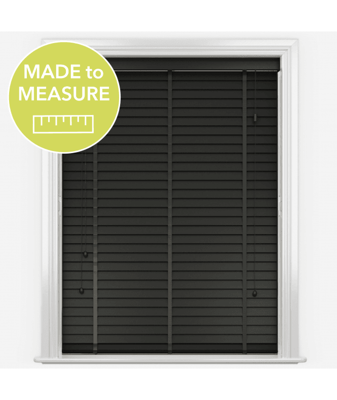 Pure Wood Phantom Grey Venetian Blinds With Tapes