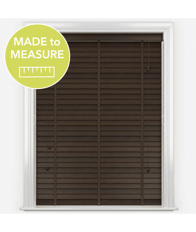 Pure Wood Wenge Venetian Blinds With Tapes