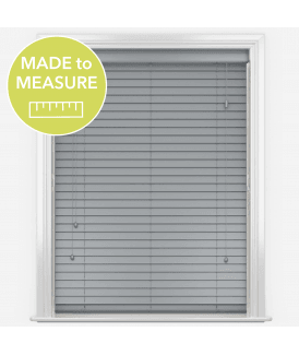 Pure Wood Whitby Grey Venetian Blinds With Strings