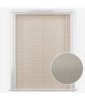 San Francisco Beige White Made to Measure Aluminium Venetian Blinds 25mm Slats