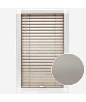 San Francisco Beige White Made To Measure Perfect Fit Aluminium Venetian Blinds 25mm Slats