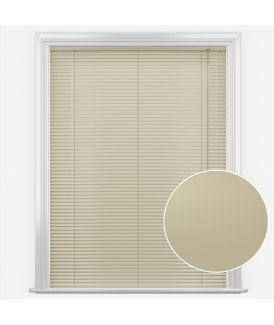 San Francisco Brushed Linen Made to Measure Aluminium Venetian Blinds 25mm Slats