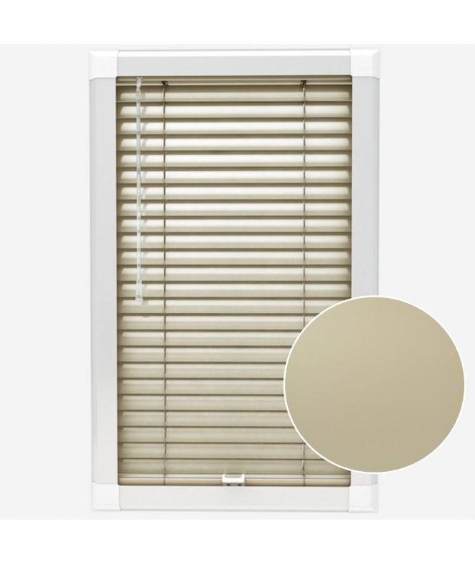 San Francisco Brushed Linen Made To Measure Perfect Fit Aluminium Venetian Blinds 25mm Slats
