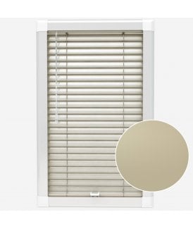 San Francisco Brushed Sand Made To Measure Perfect Fit Aluminium Venetian Blinds 25mm Slats
