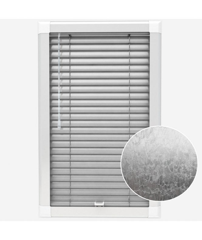 San Francisco Distressed Glisten Made To Measure Perfect Fit Aluminium Venetian Blinds 25mm Slats