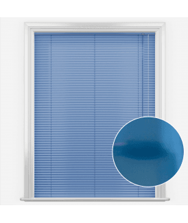 San Francisco Electra Blue Made to Measure Aluminium Venetian Blinds 25mm Slats