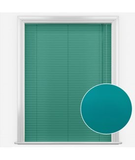 San Francisco Emerald Made to Measure Aluminium Venetian Blinds 25mm Slats