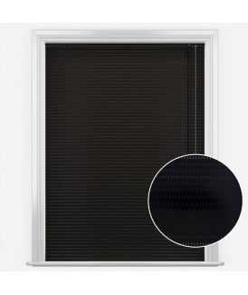 San Francisco Filtered Black Made to Measure Aluminium Venetian Blinds 50mm Slats