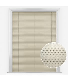San Francisco Filtered Cream Made to Measure Aluminium Venetian Blinds 35mm Slats