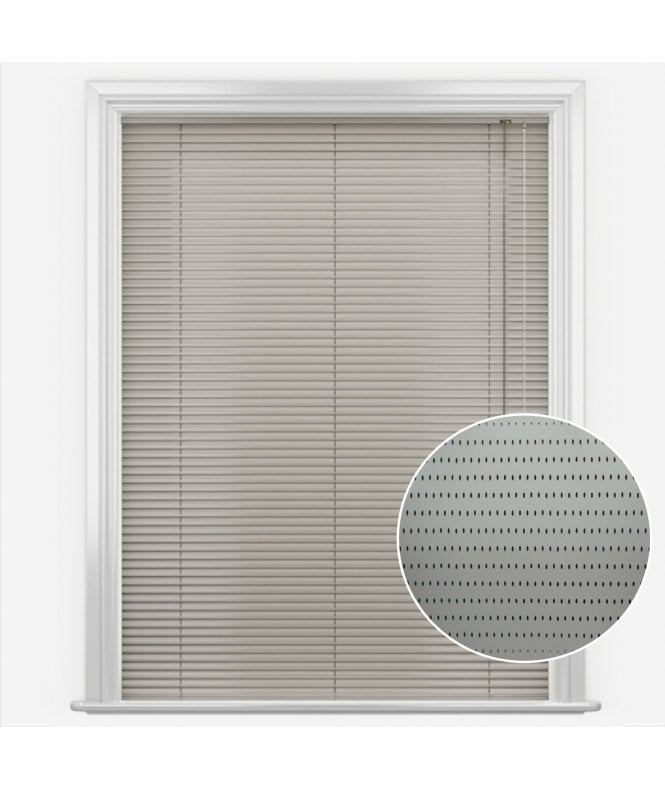San Francisco Filtered Grey Made to Measure Aluminium Venetian Blinds 35mm Slats