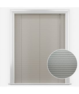 San Francisco Filtered Grey Made to Measure Aluminium Venetian Blinds 35mm Slats
