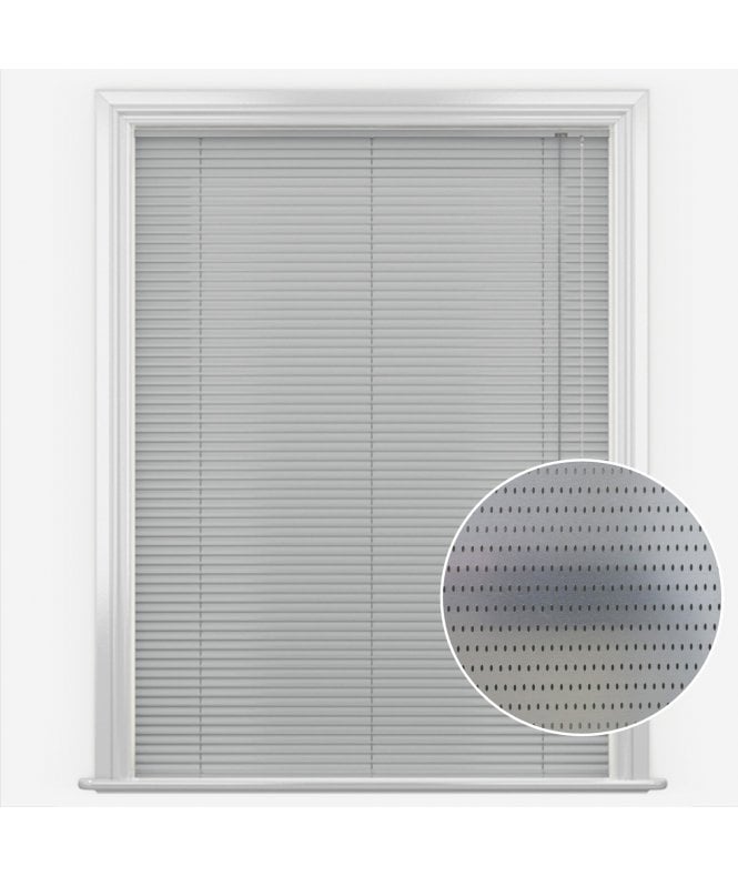 San Francisco Filtered Steel Made to Measure Aluminium Venetian Blinds 25mm Slats