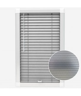 San Francisco Filtered Steel Made To Measure Perfect Fit Aluminium Venetian Blinds 25mm Slats