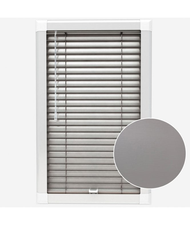 San Francisco Flint Made To Measure Perfect Fit Aluminium Venetian Blinds 25mm Slats