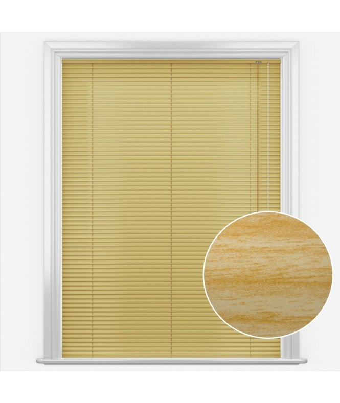 San Francisco Golden Oak Made to Measure Aluminium Venetian Blinds 25mm Slats