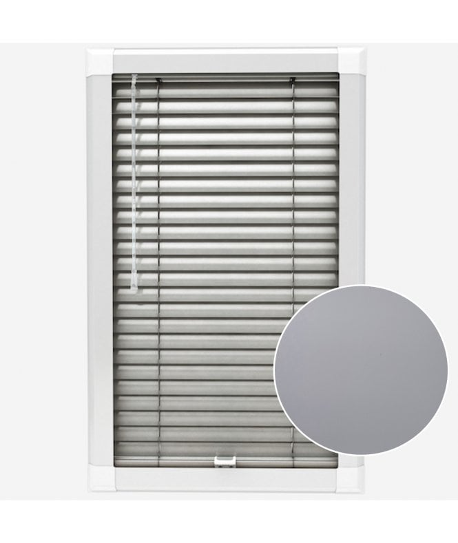 San Francisco Gravel Made To Measure Perfect Fit Aluminium Venetian Blinds 25mm Slats