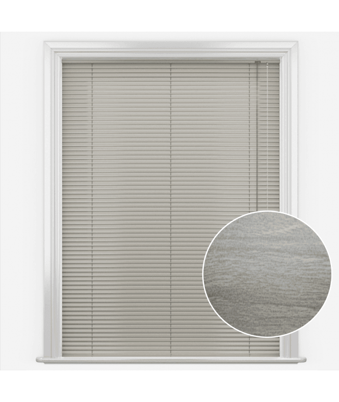 San Francisco Grey Wood Made to Measure Aluminium Venetian Blinds 25mm Slats