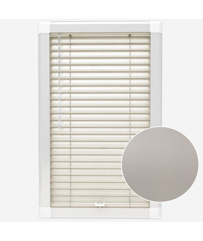 San Francisco Ivory Made To Measure Perfect Fit Aluminium Venetian Blinds 25mm Slats