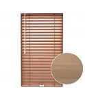 San Francisco Light Oak  Made To Measure Perfect Fit Aluminium Venetian Blinds 25mm Slats