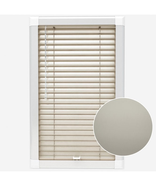 San Francisco Light Pistachio Made To Measure Perfect Fit Aluminium Venetian Blinds 25mm Slats