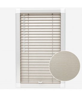 San Francisco Lita Fawn Made To Measure Perfect Fit Aluminium Venetian Blinds 25mm Slats