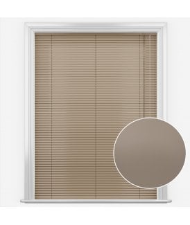San Francisco Mink Made to Measure Aluminium Venetian Blinds 25mm Slats