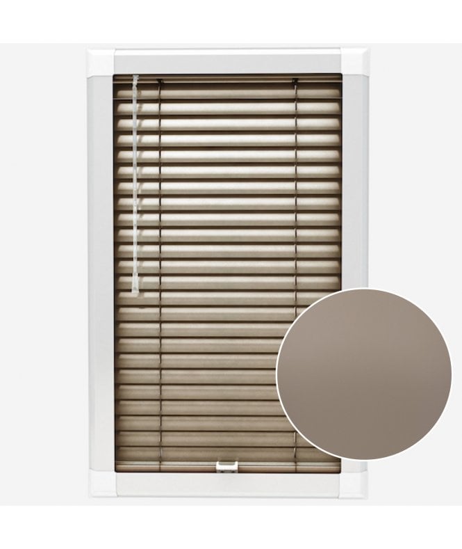 San Francisco Mink Made To Measure Perfect Fit Aluminium Venetian Blinds 25mm Slats