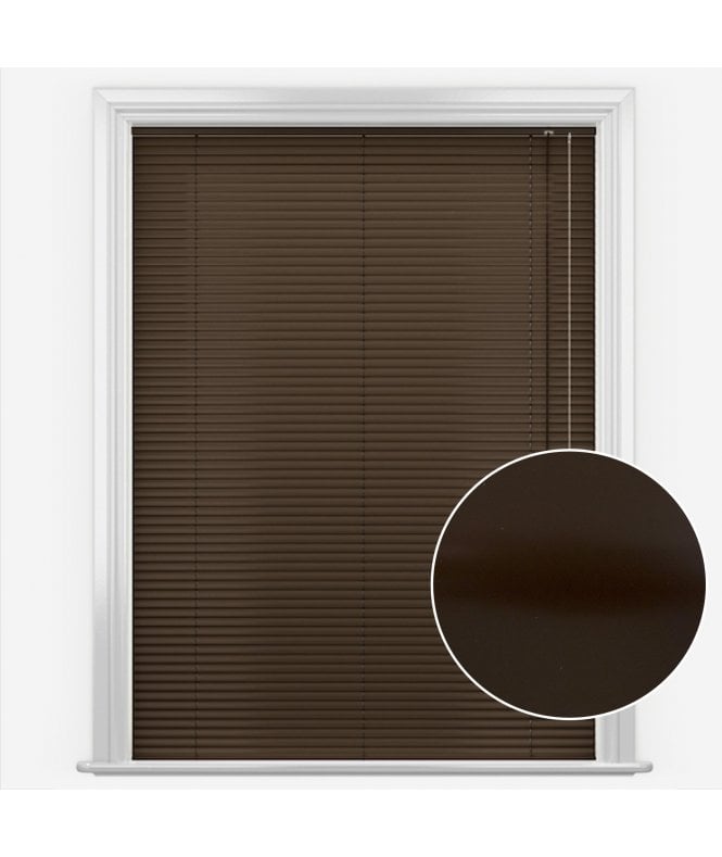 San Francisco Mocha Made to Measure Aluminium Venetian Blinds 25mm Slats
