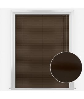 San Francisco Mocha Made to Measure Aluminium Venetian Blinds 25mm Slats