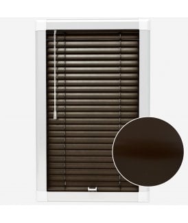 San Francisco Mocha Made To Measure Perfect Fit Aluminium Venetian Blinds 25mm Slats