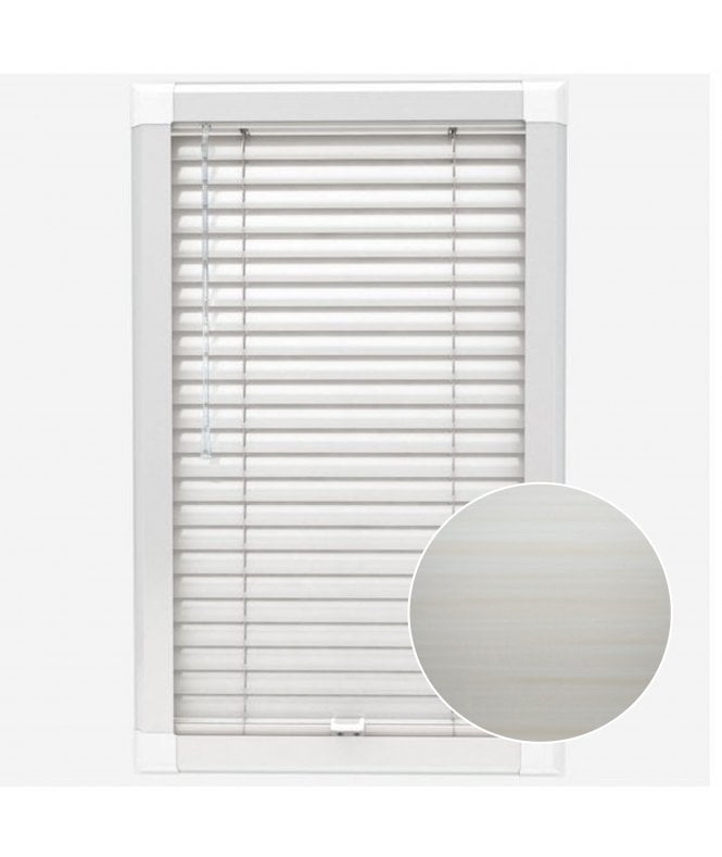 San Francisco Mono Biscuit Made To Measure Perfect Fit Aluminium Venetian Blinds 25mm Slats
