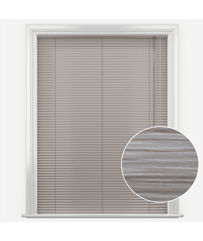 San Francisco Mono Mud Made to Measure Aluminium Venetian Blinds 25mm Slats