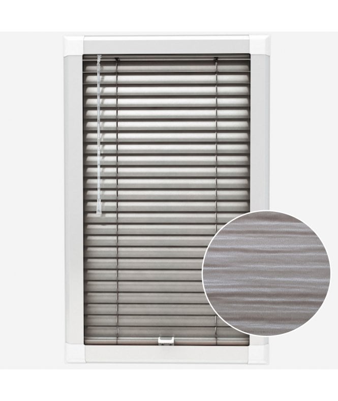San Francisco Mono Mud Made To Measure Perfect Fit Aluminium Venetian Blinds 25mm Slats
