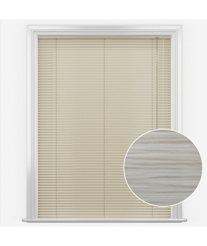 San Francisco Mono Truffle Made to Measure Aluminium Venetian Blinds 25mm Slats