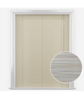 San Francisco Mono Truffle Made to Measure Aluminium Venetian Blinds 25mm Slats