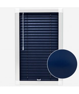 San Francisco Navy Made To Measure Perfect Fit Aluminium Venetian Blinds 25mm Slats