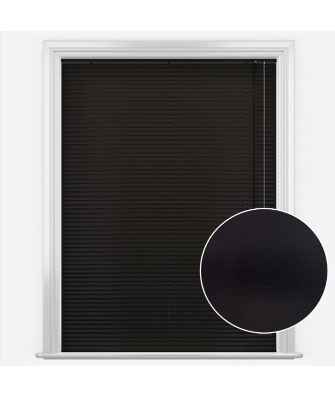 San Francisco Onyx Made to Measure Aluminium Venetian Blinds 25mm Slats