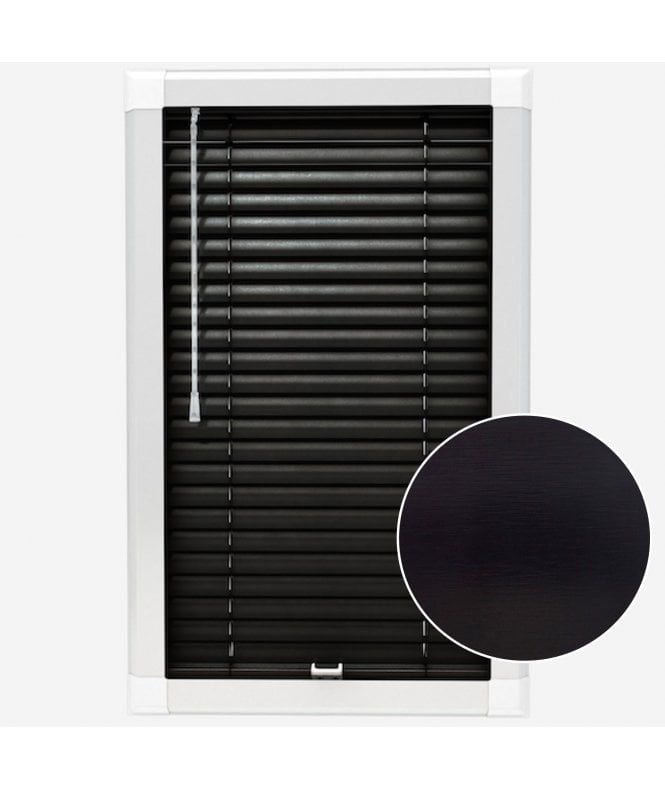San Francisco Onyx Made To Measure Perfect Fit Aluminium Venetian Blinds 25mm Slats