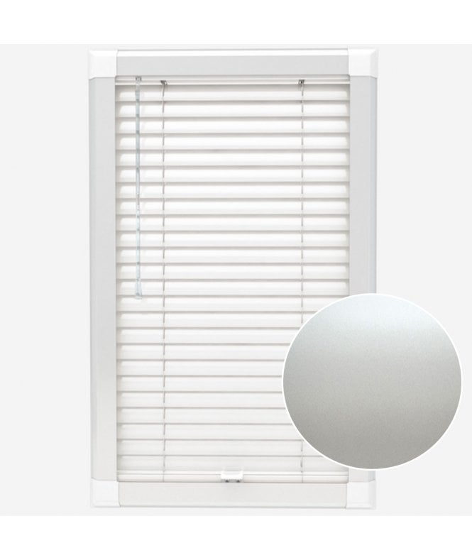 San Francisco Pearl Made To Measure Perfect Fit Aluminium Venetian Blinds 25mm Slats