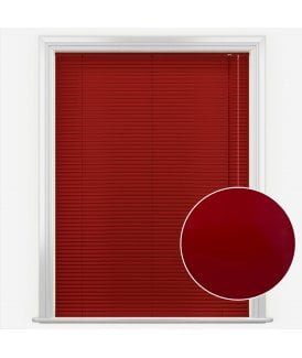 San Francisco Primary Red Made to Measure Aluminium Venetian Blinds 25mm Slats