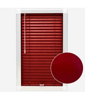 San Francisco Primary Red Made To Measure Perfect Fit Aluminium Venetian Blinds 25mm Slats