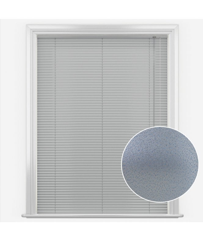 San Francisco Quartz Blue Made to Measure Aluminium Venetian Blinds 25mm Slats