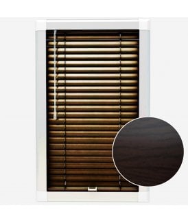 San Francisco Red Wood Made To Measure Perfect Fit Aluminium Venetian Blinds 25mm Slats