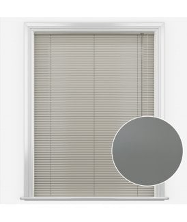San Francisco Shadow Grey Made to Measure Aluminium Venetian Blinds 25mm Slats